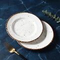 Vintage Speckled Ceramic Plate Set