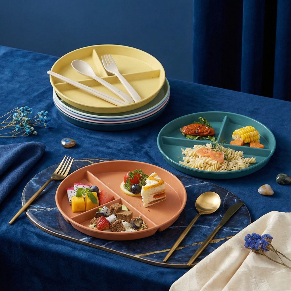 Nordic Round Divided Plate